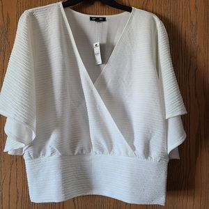 White Surplus Top